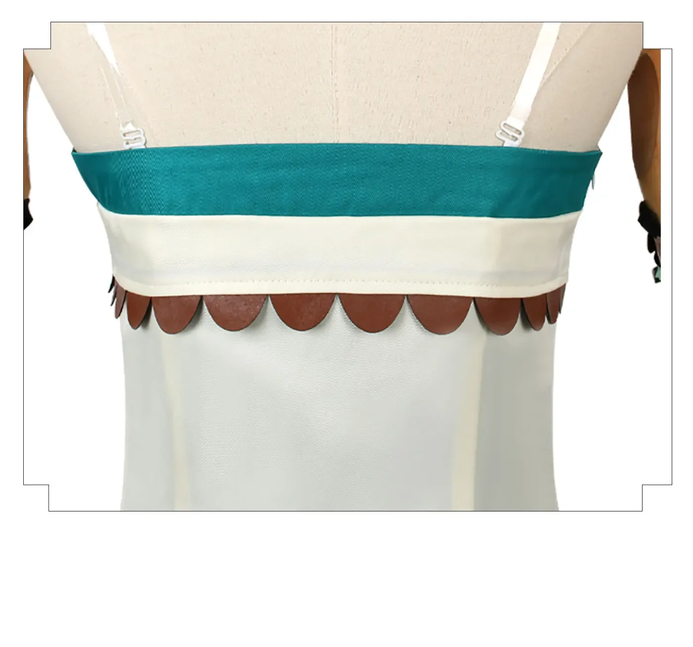 Green Princess-Inspired Cosplay Dress with Wig for Women (Unofficial)