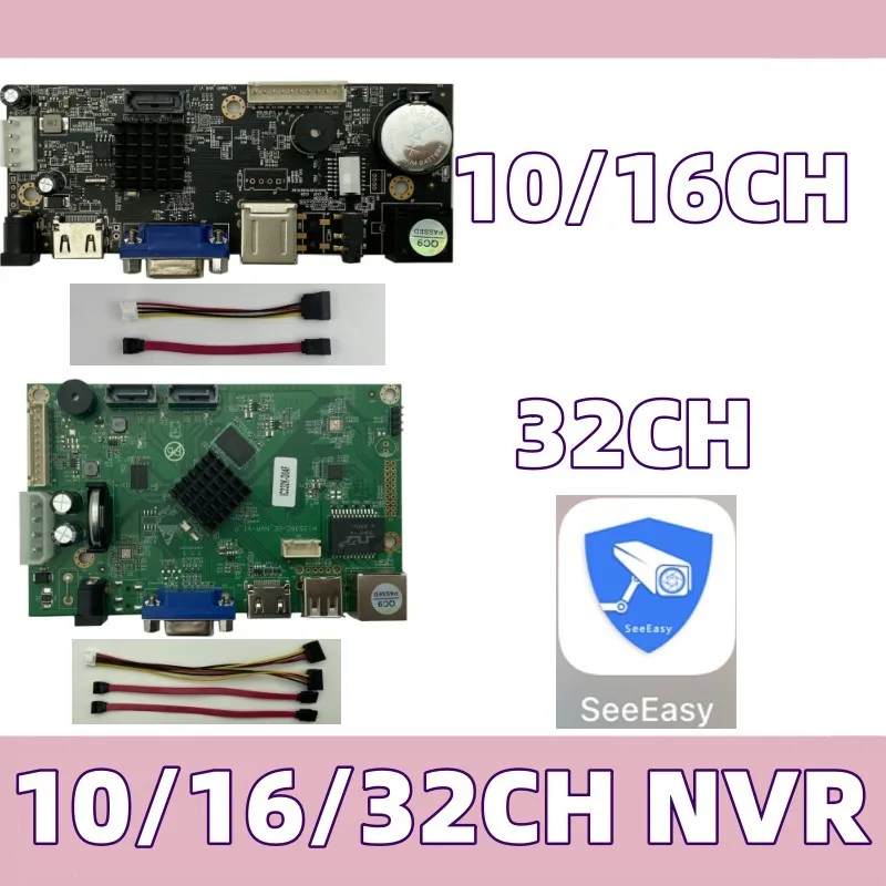 10 16 32CH*4K H 265 H 264 NVR IVR Network Digital Video Recorder SATA Cable Max 16TB ONVIF P2P SeeEasy Mobile Surveillance Network video recorder