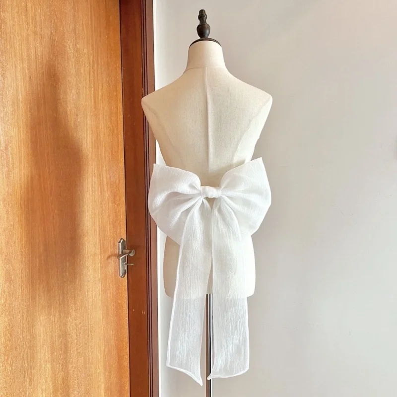 Bride Accessories Detachable Bow Belt for Women's Wedding Dress Party Dress Accessories