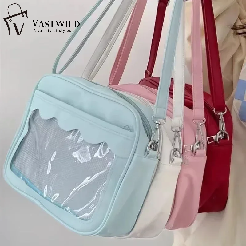 Japanische Harajuku Ita Tasche für Frauen PU Transparente Tasche Itabag High School Mädchen Uniform JK Umhängetasche Umhängetasche Handtaschen