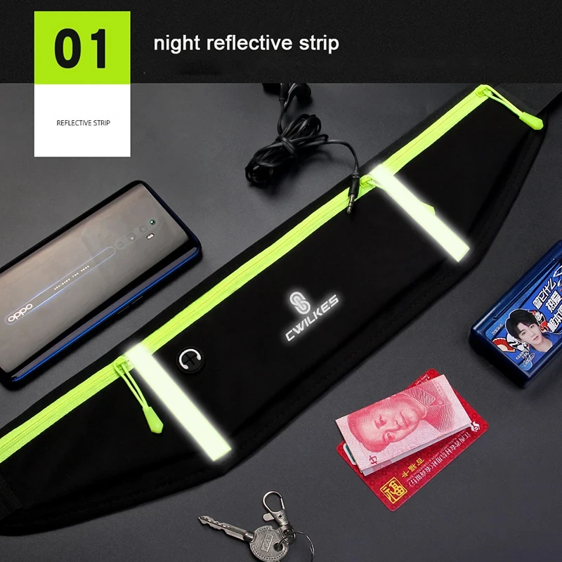 CWIKLES Sports Fanny Pack Women Waist Running Bag Men Belt Bag Waterproof Gym Bag Phone Pouch Running Accessories 4