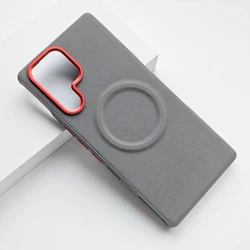 ELVE Magnetic PU Leather + TPU Diamond Pattern Anti - Fall Case with Metal Lens Frame for ZTE nubia Red Magic 11S Pro (Grey)