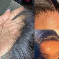 Perruque brésilienne en cheveux humains de 40 pouces, perruque frontale en dentelle HD 13x4 13x6, lisse comme un bâton, pré-épilée, avec ligne de cheveux naturelle, en cheveux Remy pour femmes 3
