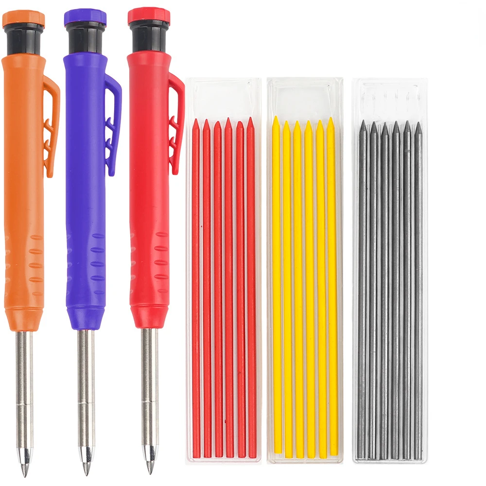 

Professional Mechanical Pencils for Carpentry Multi-functional Engineering Pencil Marking Off Pen Woodworking Supplies
