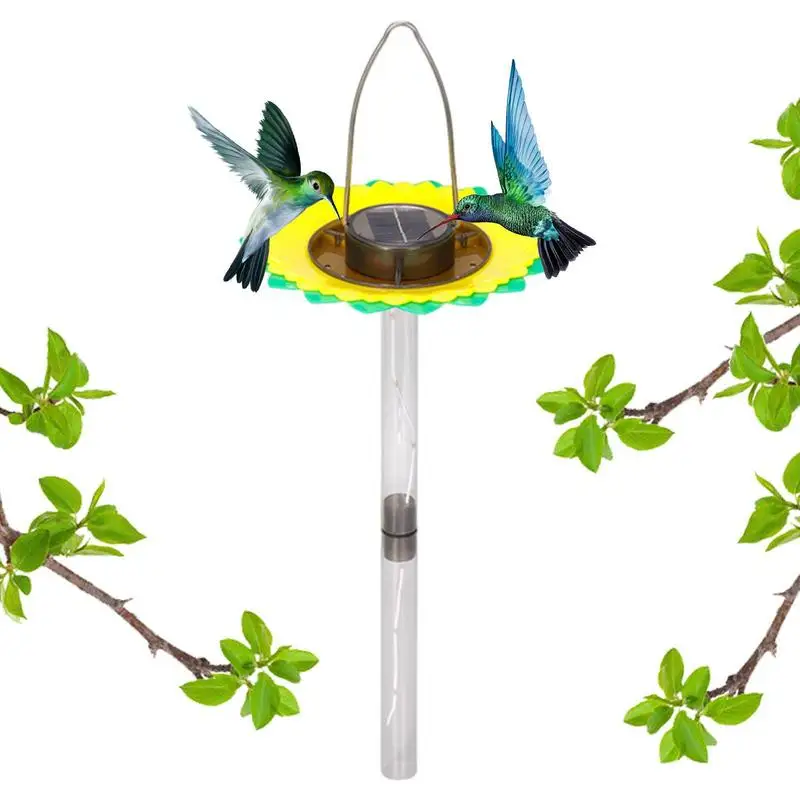 

Solar Powered Bird Feeder Solar Bird Bowl Tray Sunflower Bird Outdoor Feeder Garden Decor Stake For Garden Patio Gifts For Bird