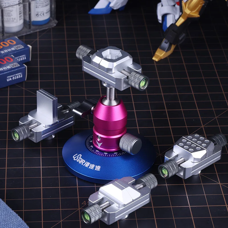 Ustar UA-90641 전문 다목적 바이스, 액세서리 부품 클램핑, 4 척 타입 모델 취미 키트 보조 도구