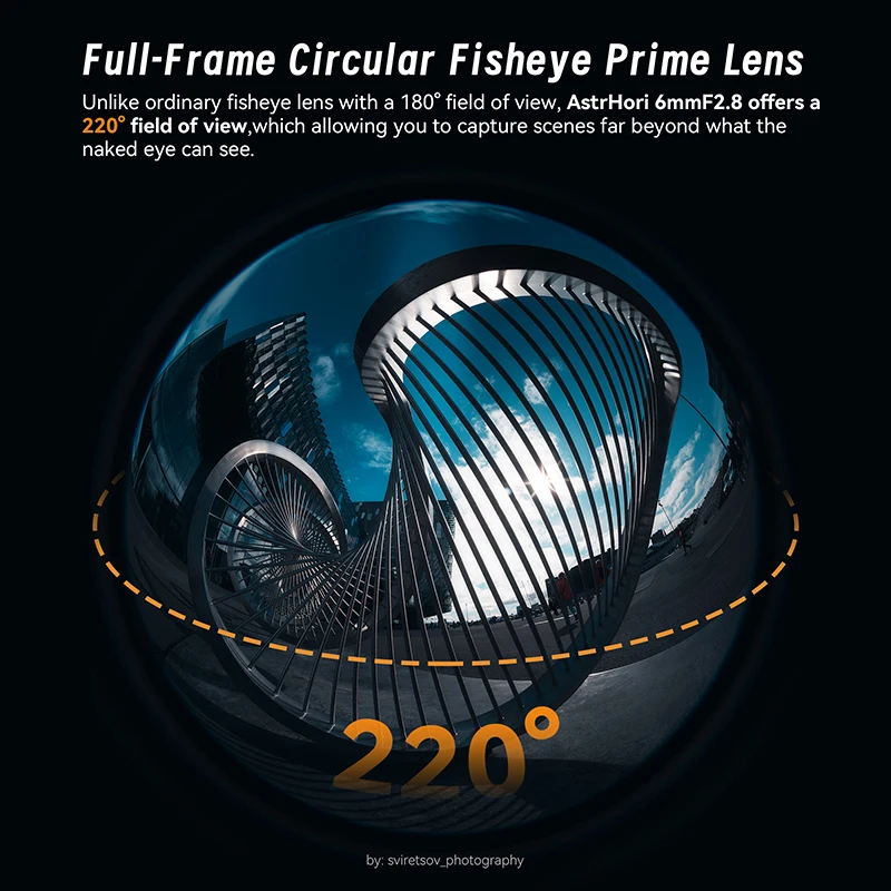 AstrHori 6mm F2.8 풀프레임 원형 어안렌즈 초광각 수동 프라임 카메라 렌즈 ( E, 캐논 RF, 니콘 Z, 루믹스 마운트 호환)