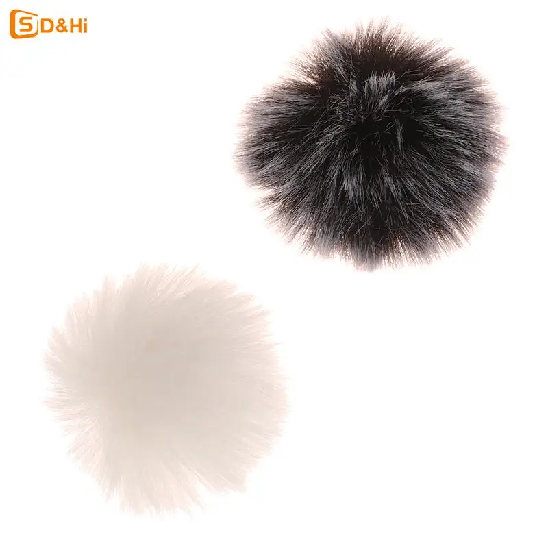 2Colors Universal Lapel Mic Soft Furry Windscreen Fur Windshield Wind Muff Soft Comfortable Lapel Lavalier Microphones Cover