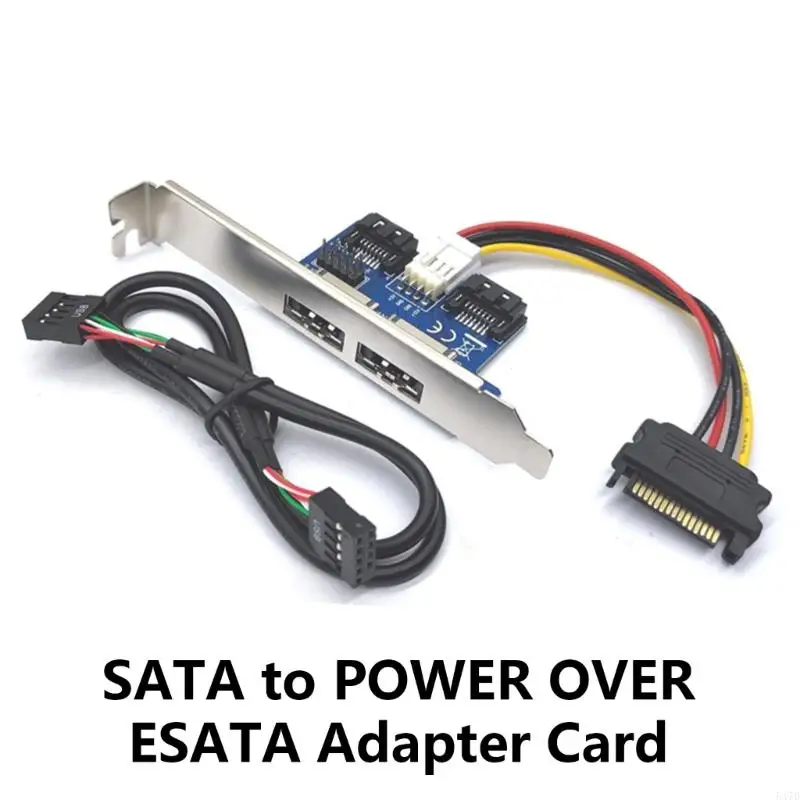 Computer Accessory SATAs to Power Over ESATA Adapter for Storage