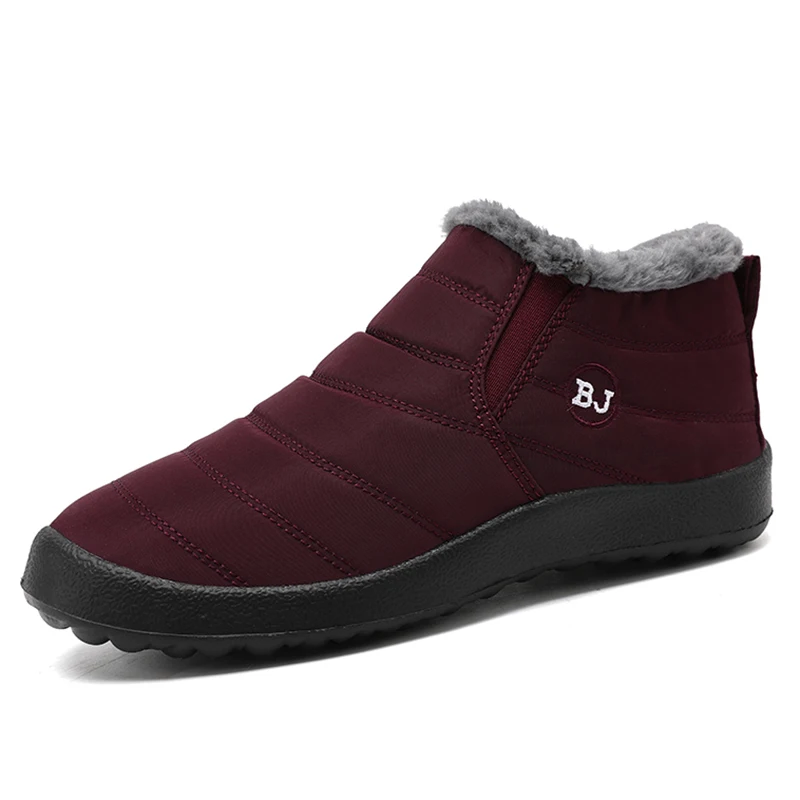 Women's Fashion Slip-On Platform Ankle Boots - Waterproof Casual Winter Footwear