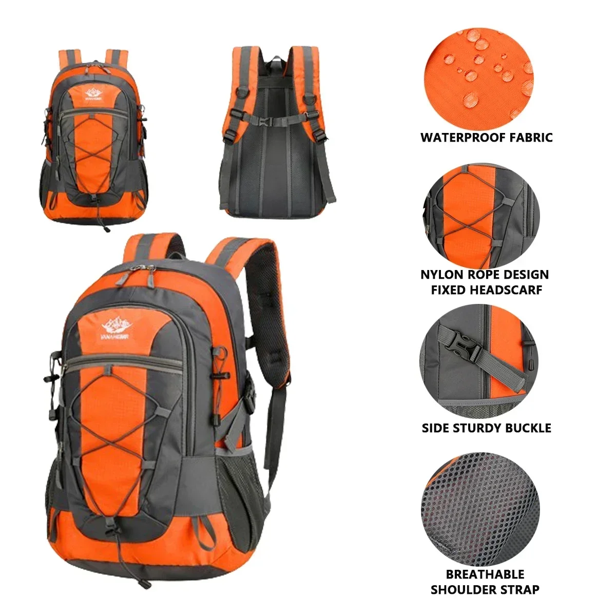 Hiking Backpack Waterproof lightweight outdoor large capacity travel