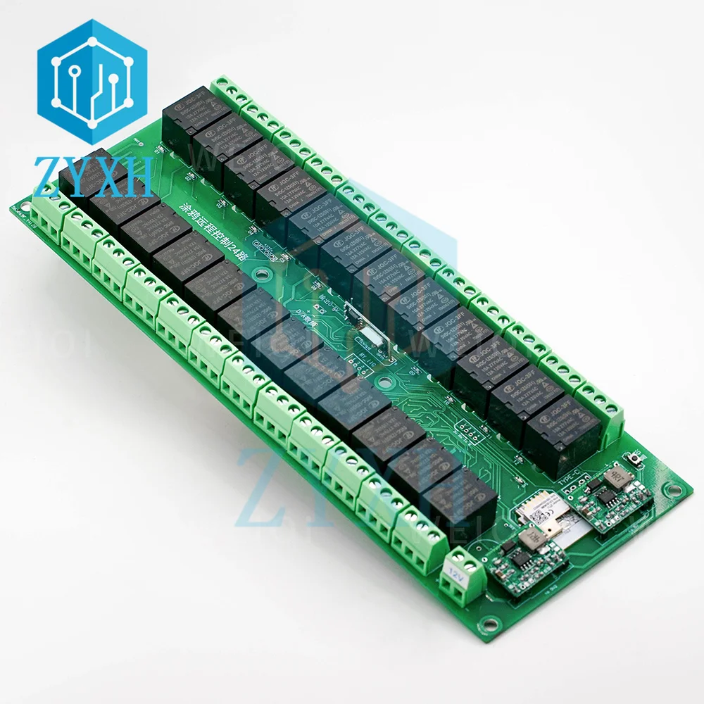 

Tuya 24 Channel Smart WiFi/Zigbee Wireless Relay Switch Module APP RF Remote Control Smart Home Automation Module 12V