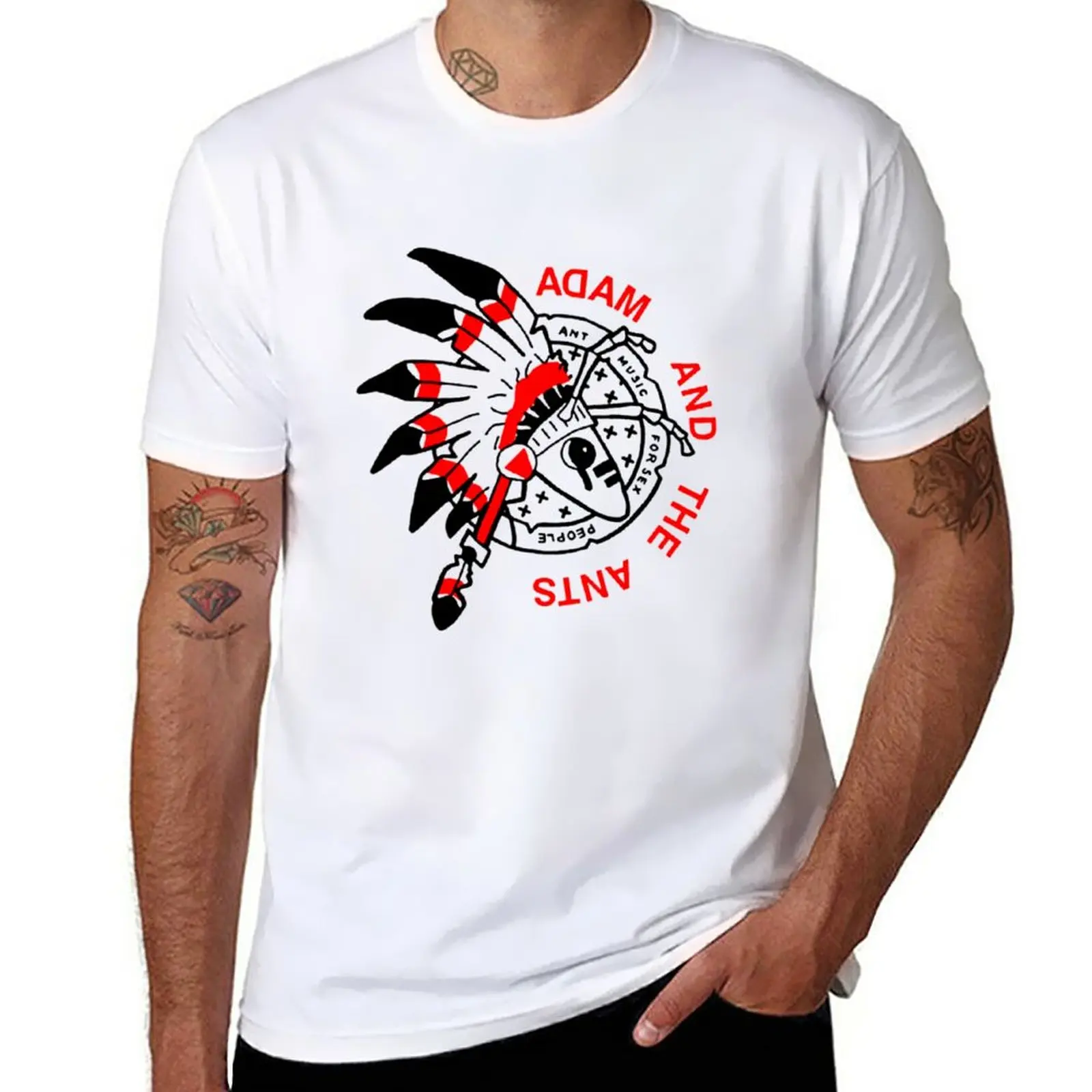 New Adam Ant T-Shirt Camicetta Grafica Magliette Abbigliamento Estetico Abbigliamento Per Uomo