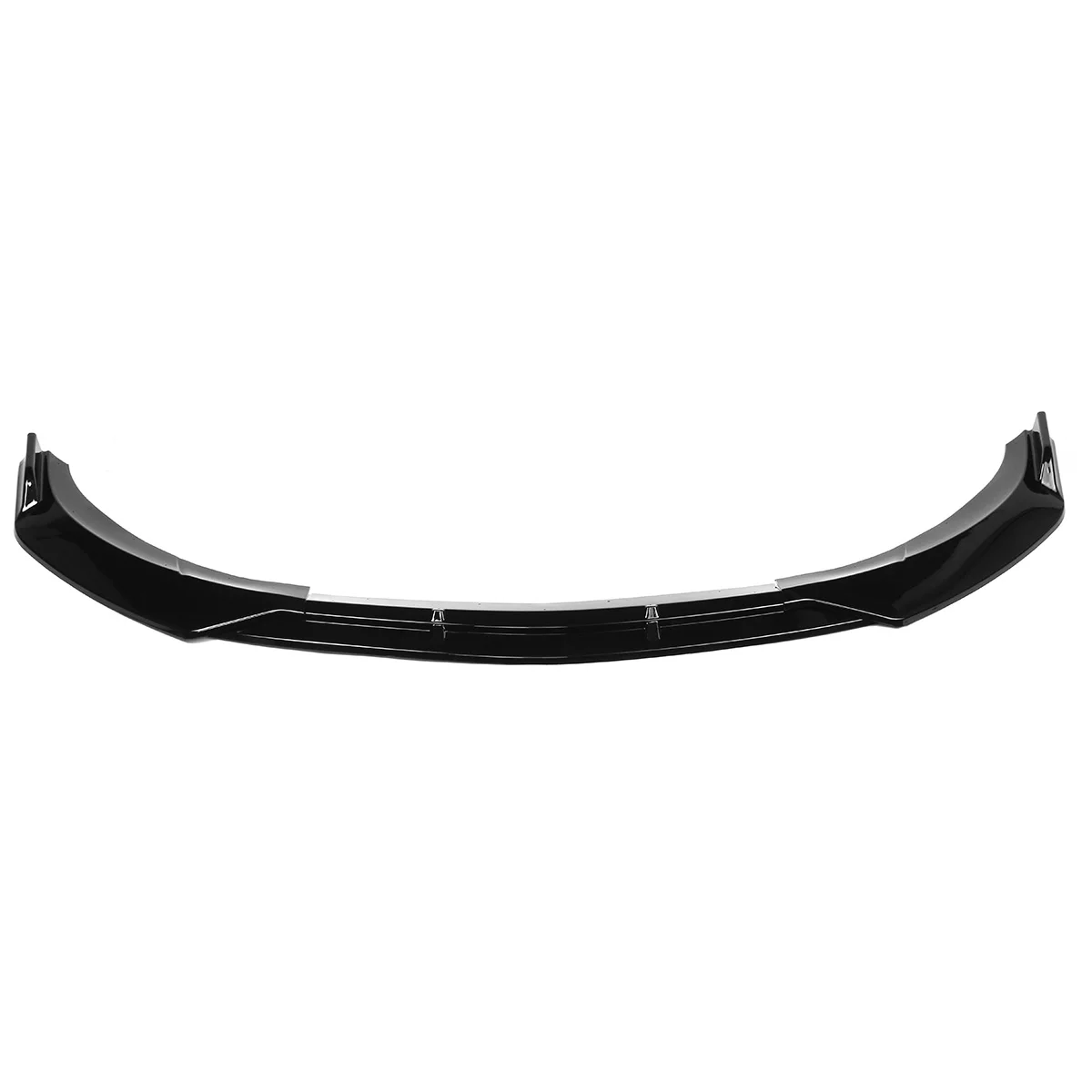 Glossy Black Front Bumper Protector Lip Spoiler Covers Trim