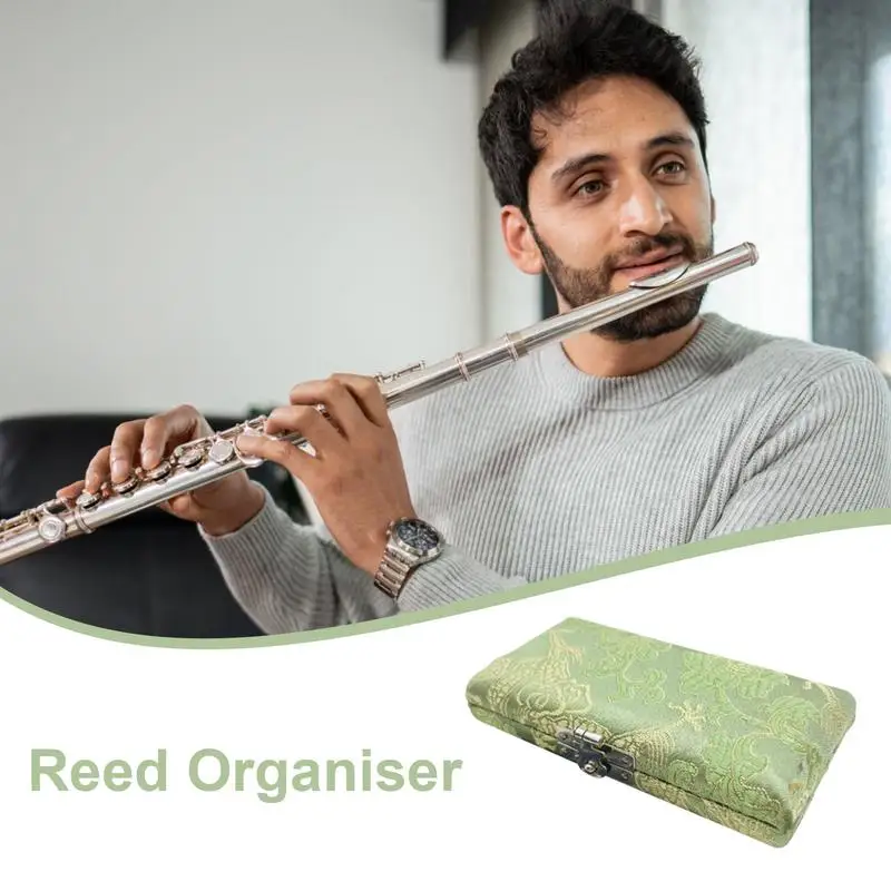 Oboe Reed Storage Case Wood Oboe Reed Storage Case Box Holder Portable Exquisite Reeds Accessories For Beginners