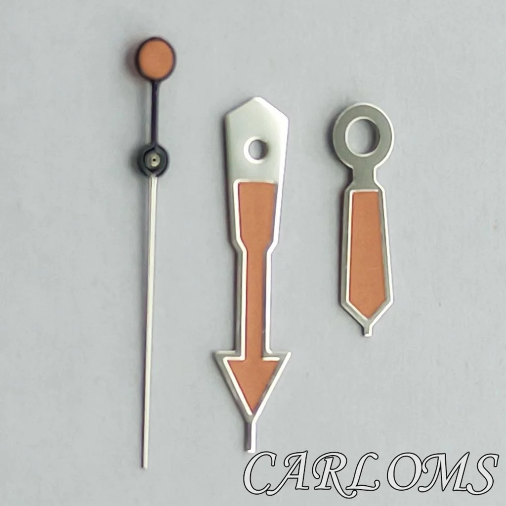Luminous Multi-Colored Silver Watch Hands Set