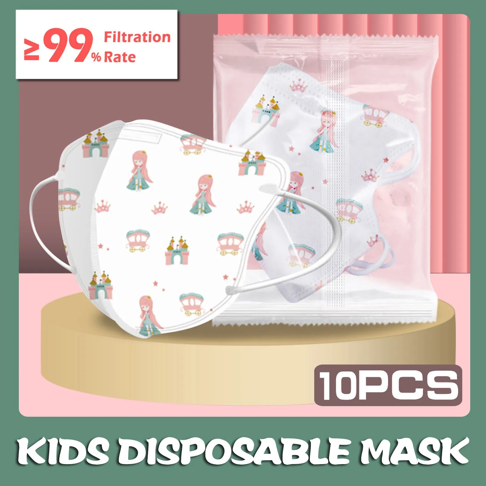 Kids Children's Baby Mask Disposable Face Mask Cartoon 4Ply Ear Loop face mask disposable face mask