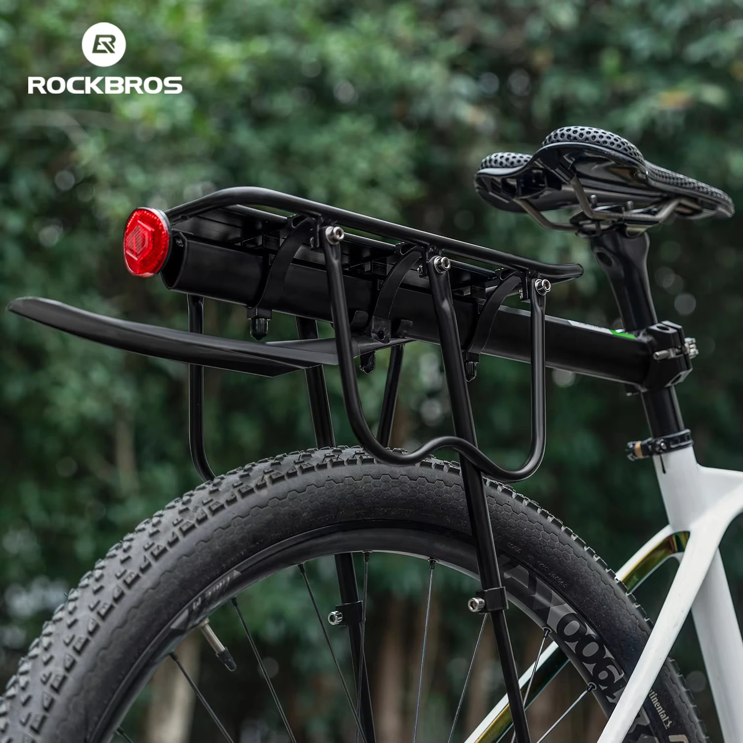 락브로스 자전거 랙 알루미늄 합금 MTB 자전거 캐리어 홀더 러기지 랙 트렁크 탈부착식 자전거 리어 쉘프 랙 홀더