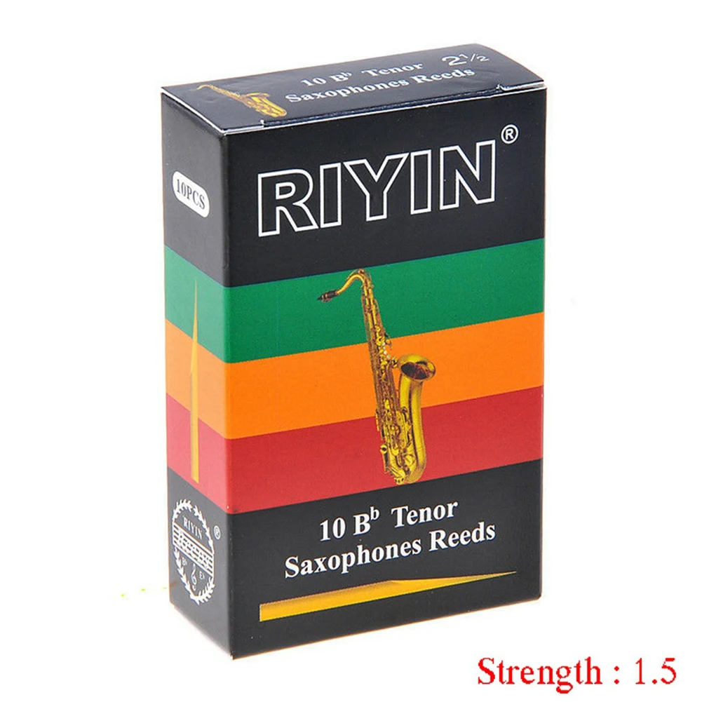 

10pcs Bb Tenor Saxophone Reeds Hot Sale Strength 1.5 2.0 2.5 3.0 3.5 4.0 Sax Reed Parts Good Gift Musical Instruments