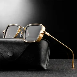 New Men Steampunk Fashion Sunglasses Brand Design Classic Metal Cool Design Shade Glasses Metal Hinge Women UV400 Gafas De Sol