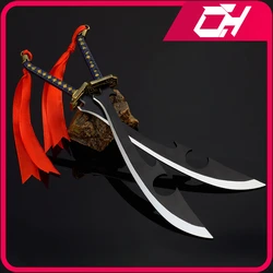 Anime Weapon Kyoraku Shunsui Katen Kyokotsu 26cm Anime Peripheral Metal Weapon Model Katana Samurai Sword Gifts Toys for Boys