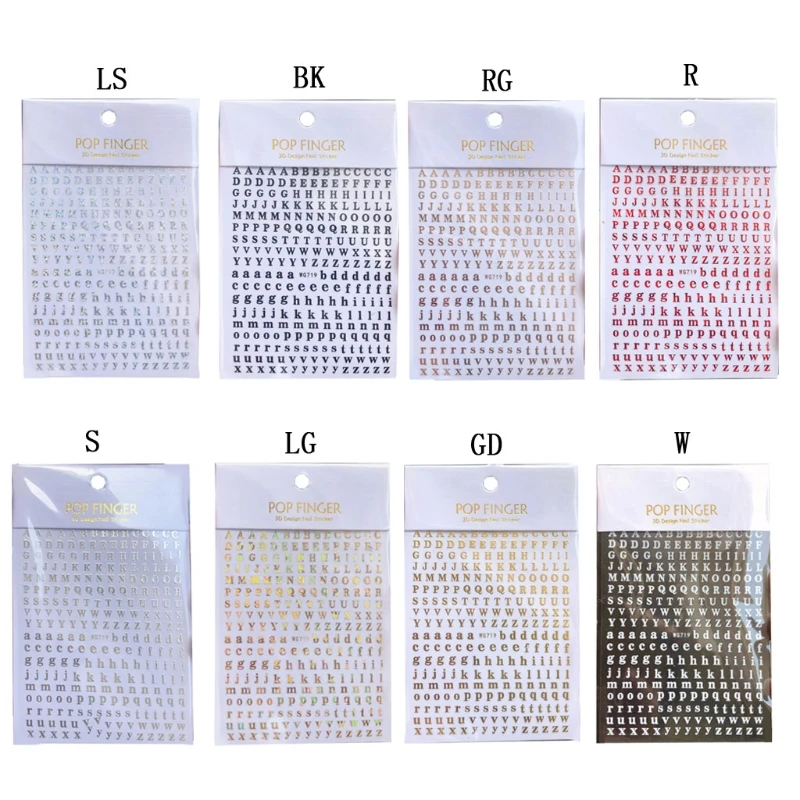 

Multicolor Plaster Candle 26 Metal Stickers Combination