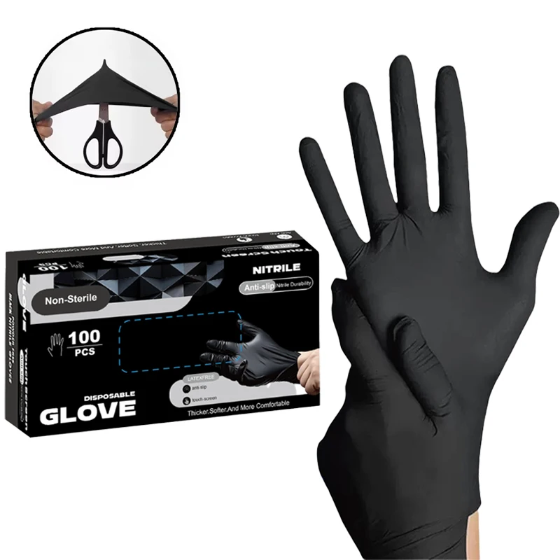 Gants Nitrile Jetables Jaunes et Bleus - Lot de 20 ou 50 - Tailles S à XXL