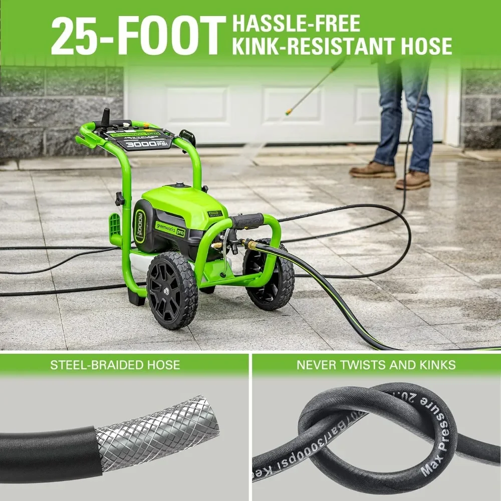 TruBrushless Electric Pressure Washer (PWMA Certified) Cordless Pressure Washer Heavy duty cast aluminum axial cam pump