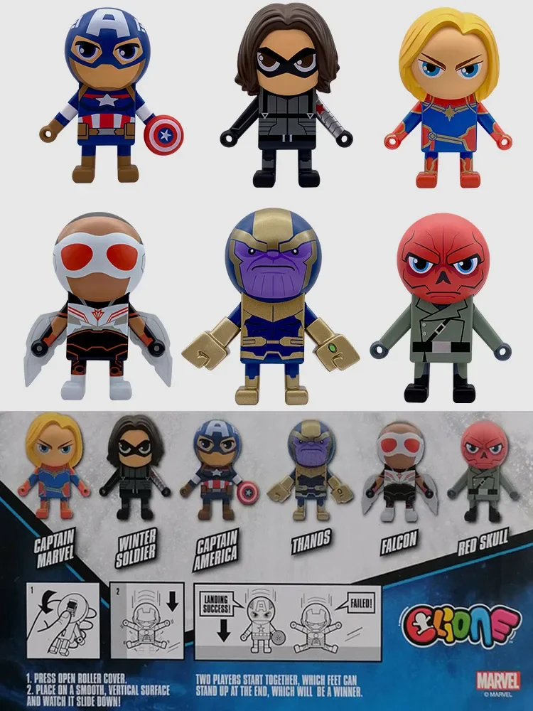 

Marvel Avengers Wall Walker Winter Soldier Thanos Falcon Red Skull Super Heroes Mini Figure Doll Ornaments Kid Funny Toys