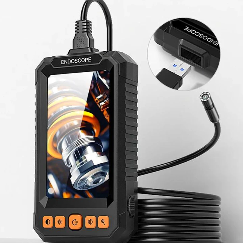4.3인치 디스플레이 탈착식 디자인 내시경 카메라 2-100m 경질 케이블 단일 8MM 파이프 내시경 검사 카메라 (파이프라인용)