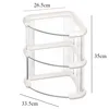 Transparent Makeup Rack 3-Tier Triangle Corner Shelf For Vanity Cosmetic Lipstick Storage Shelf Kitchen Bathroom Storage Rack 6