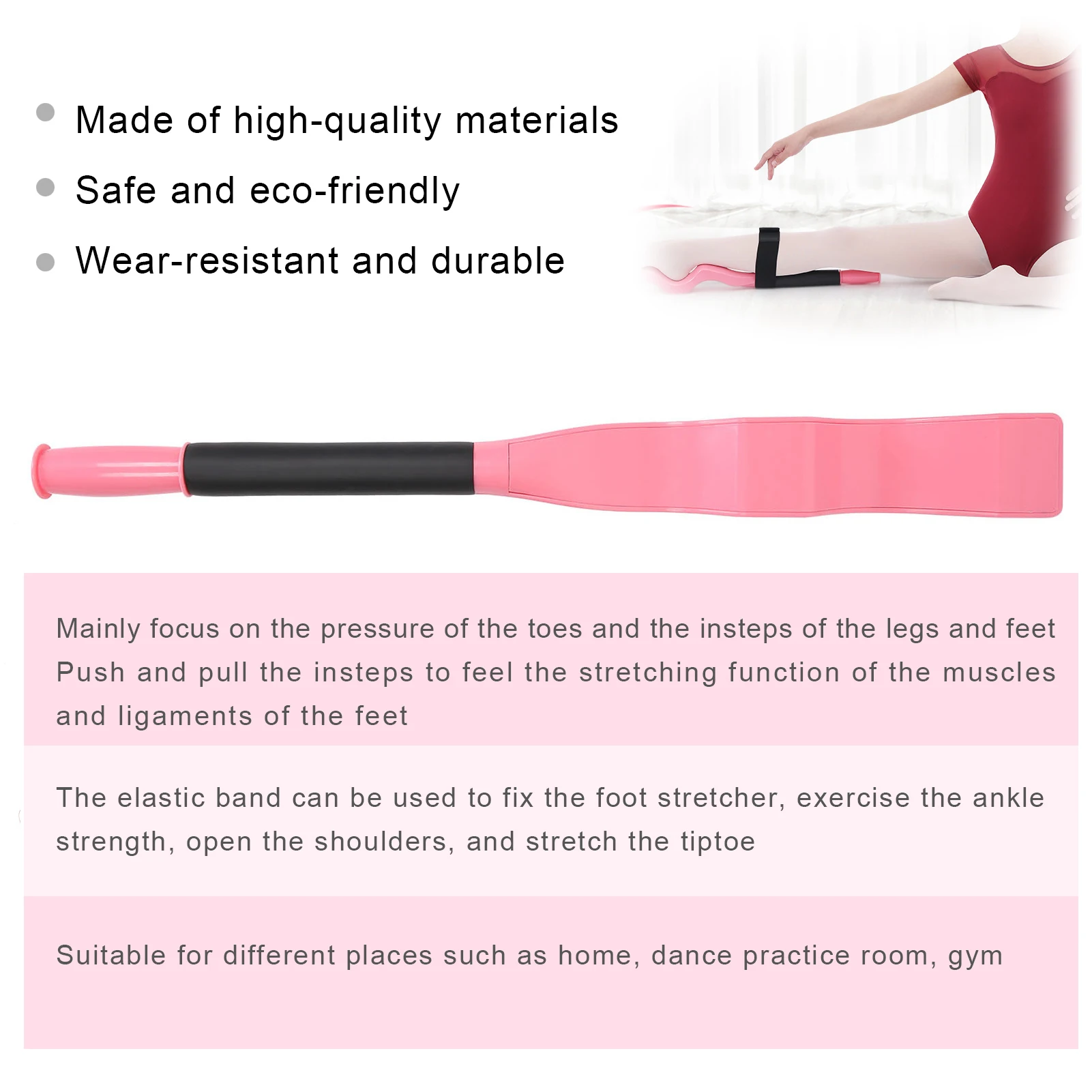 Dancer Foot Stretcher Foot Stretcher Professional Dancer Foot Stretcher Ballet Foot Stretcher Elastic Stretch Band Set with Bag
