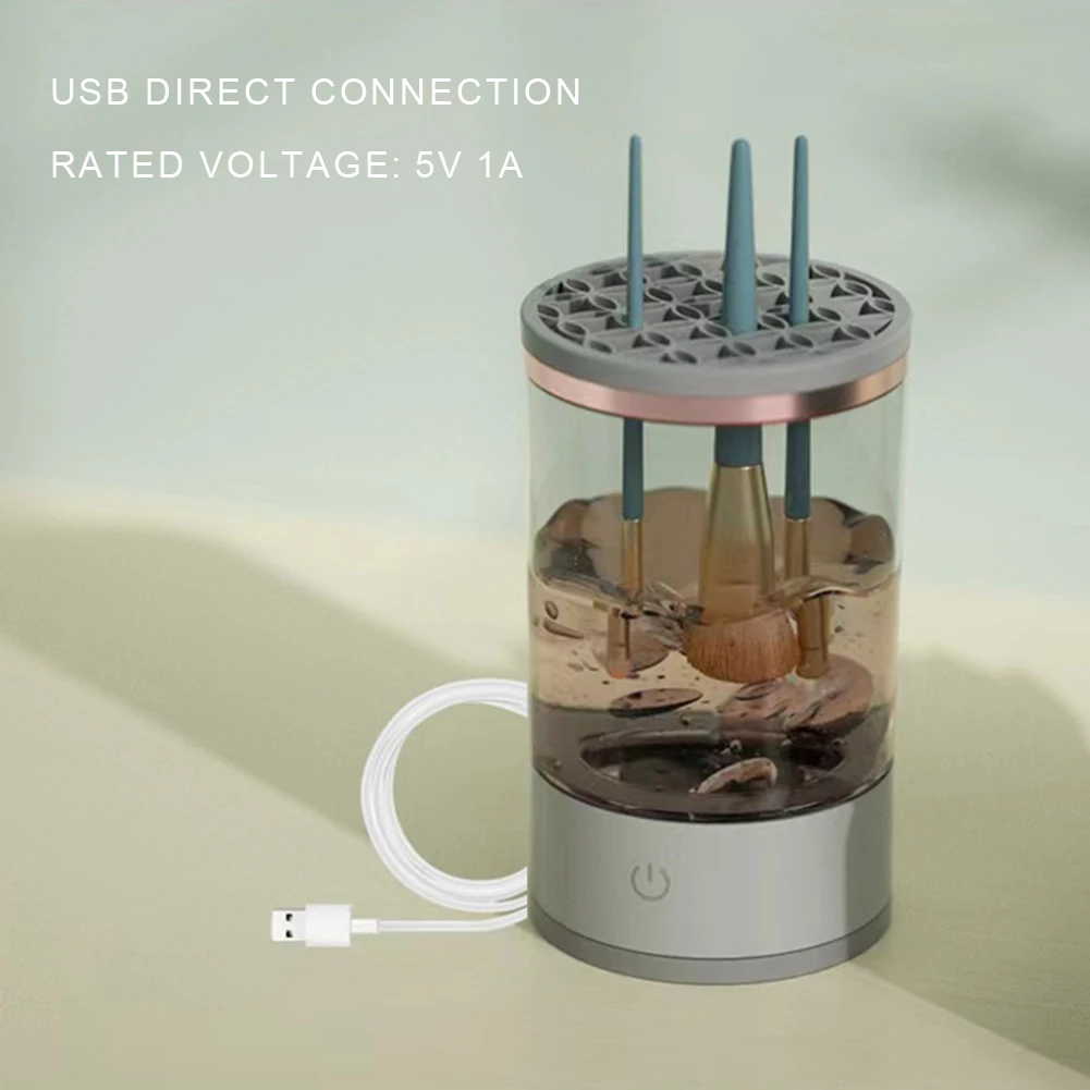 Electric Makeup Brush Cleaner USB Powered Electric Make-Up Brush Cleaner Dryer Dust-Proof for All Size Beauty Makeup Brushes Set