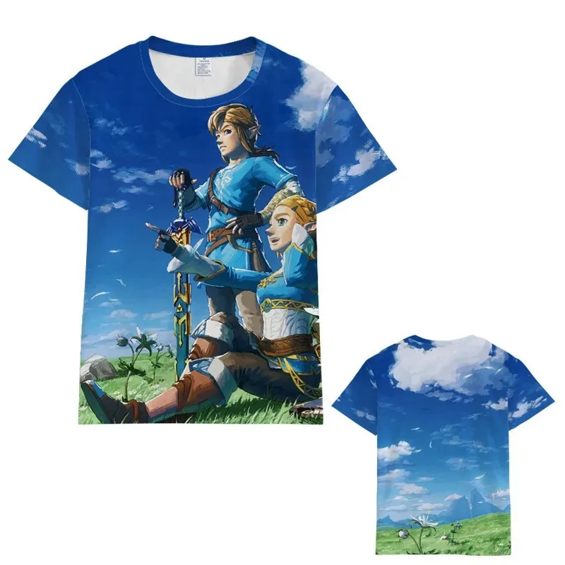 Summer Children's T-shirt Hailaru Brave Swordsman Link 3D Printed Pattern T-shirt Fashion Casual Short Sleeve 5