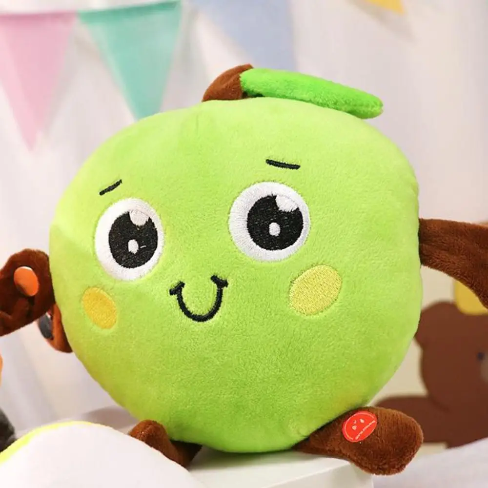 Creative Fruit Induction Metronome Music Modes Cute Fruit Plush Toy Sensory Stuffed Doll Music Rhythm Stuffed Doll