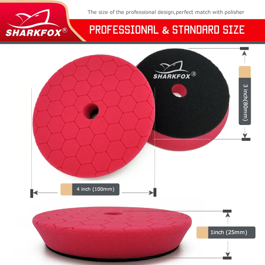 Car Polishing Pad 3/5/6Mix Color Car Polishing Pads With Hook&Loop For DA/RO/GA er Polisher