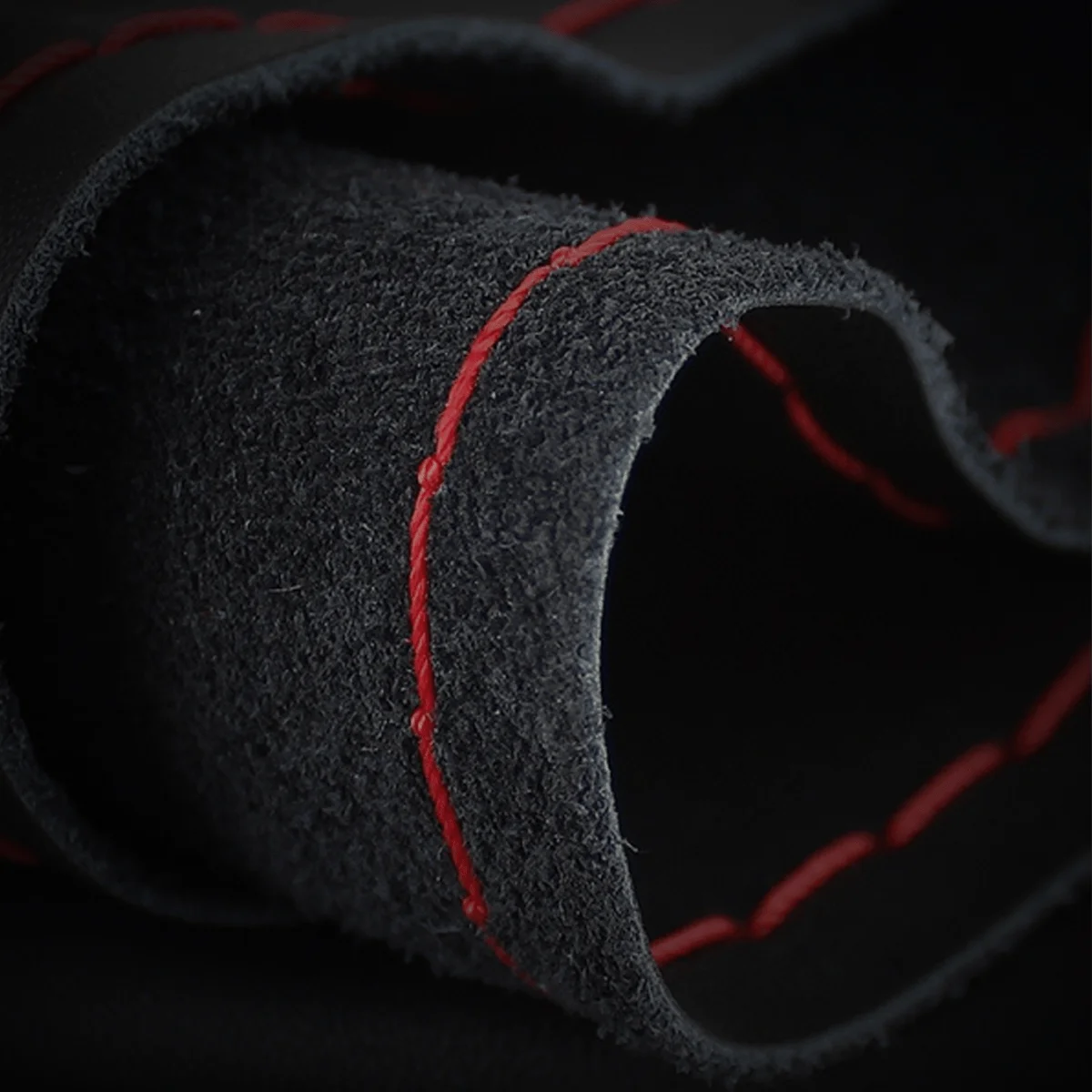 Car Steering Wheel Cover DIY Braid Anti-Slip Cowhide 37 38cm steering wheel cover