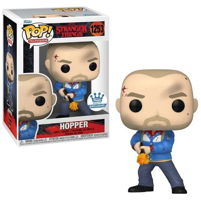 Funko Pop! 男性キャラクター 懐中電灯付き HOPPER Amazon.com: Funko 34019 Pop! Television: Stranger