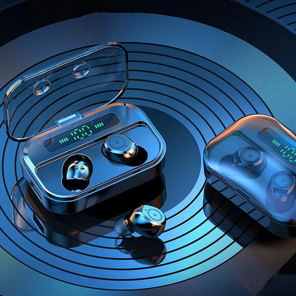 

Wireless Earbud High-quality Waterproof LED Digital Display Bluetooth-compatible5.0 HiFi Earbud for Calling