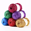 50g Glass Yarn Thread DIY Dishwashing Towel Yarn Wool Dishwasher Towel Thread DIY Glitter Thread Bright Silk Crochet Supplies 3