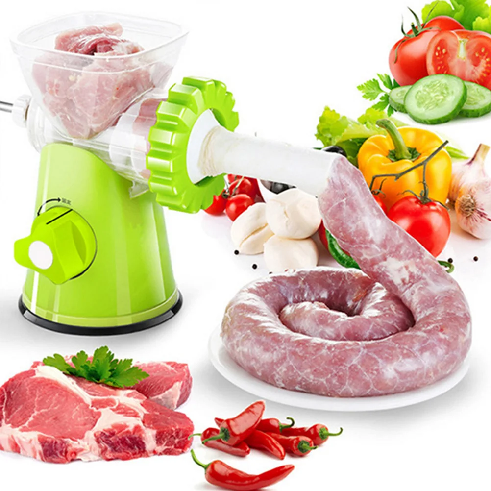 Large Capacity Manual Meat Mincer Stainless Steel Sausage Maker Hand Crank Mincer Meat Grinder Kitchen Tool Poultry Processor