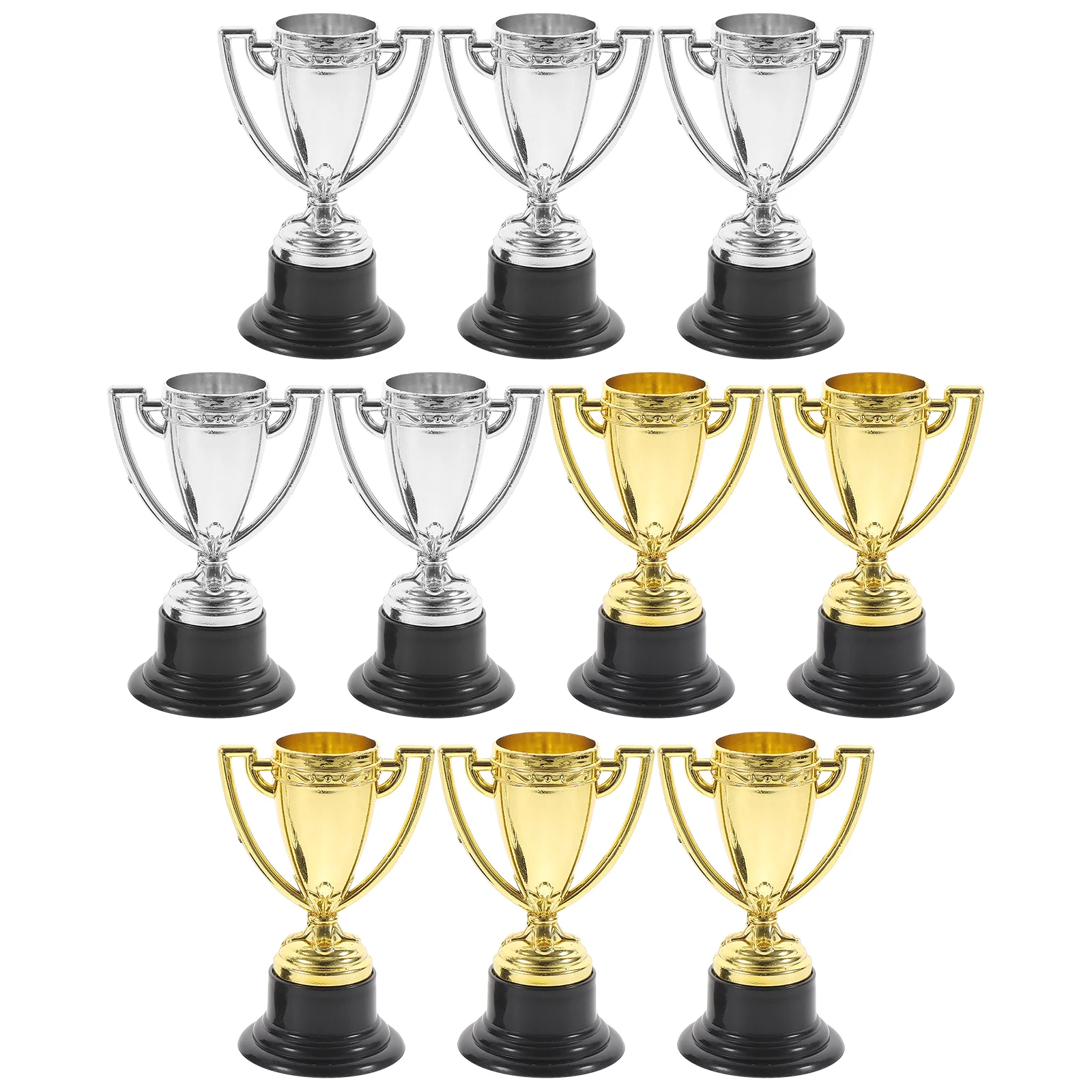 

10 Pcs Household Plastic Trophy Student Models Mini Kids Acrylic Party Celebration Reward