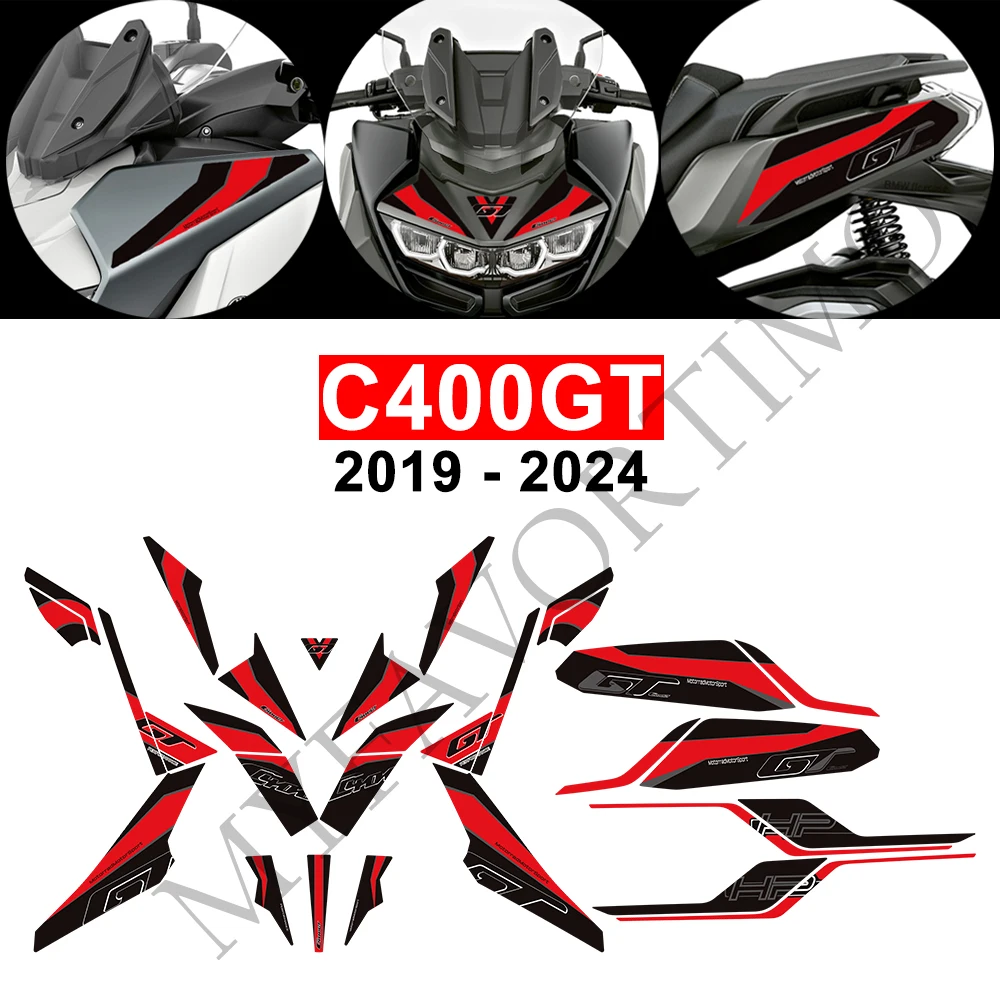 For BMW C400GT C 400 GT C400 Decorative Sticker Kit Body Fender Shell Fairing Wheel Protector Decal 2019 - 2022 2023 2024
