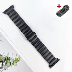 Luxury Titanium Metal Bracelet - 42mm 44mm 45mm 49mm (Black)