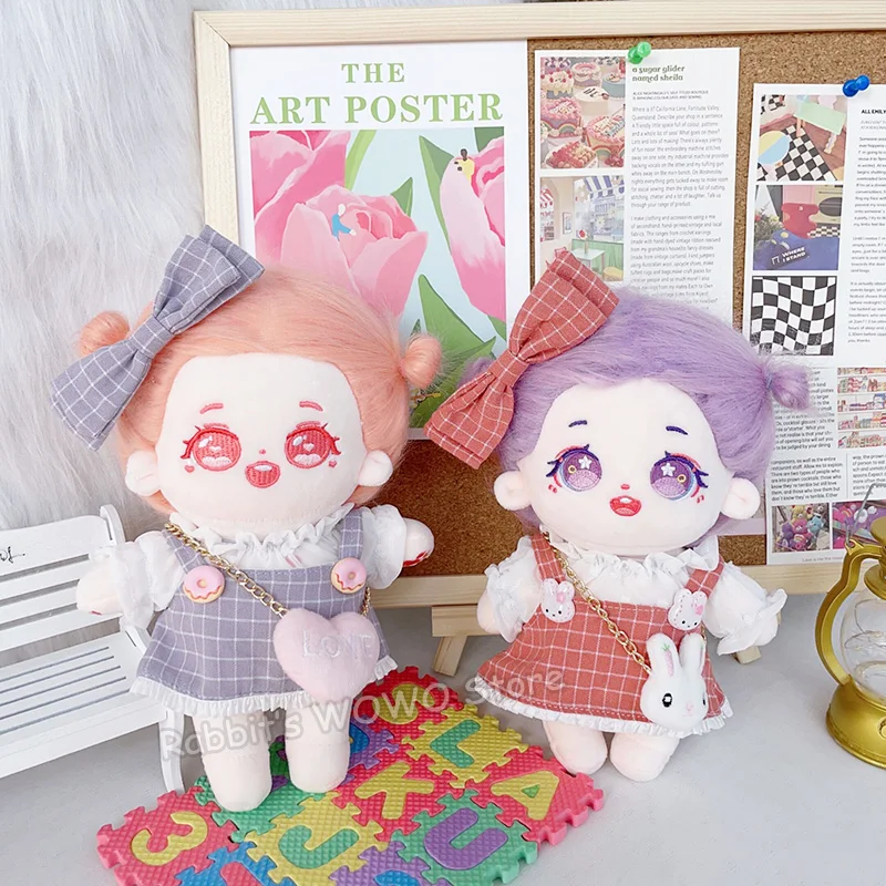 Doll Clothes for 20cm Idol Dolls Plush Cotton Doll's