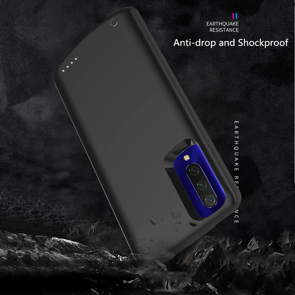 NTSPACE 6500mAh Battery Cases For Xiaomi Mi CC9e Backup Power Bank Charging Cover For Xiaomi CC9e External Battery Power Case
