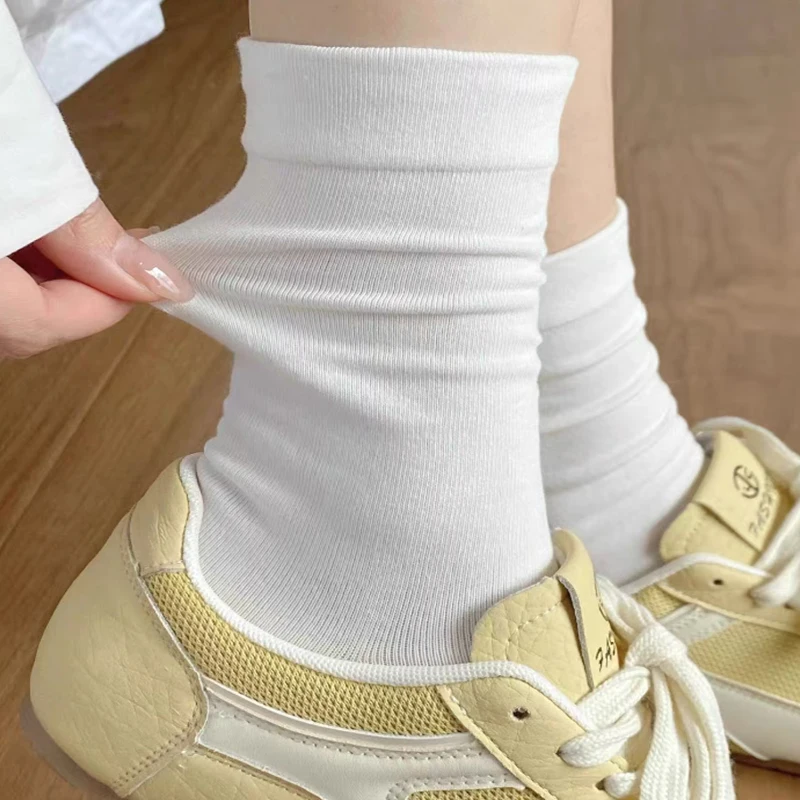 Set of Soft and Breathable Mid Calf Casual Socks