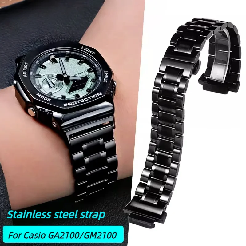 Stainless Steel Watch Strap Bracelet for Men, Compatible with G-SHOCK