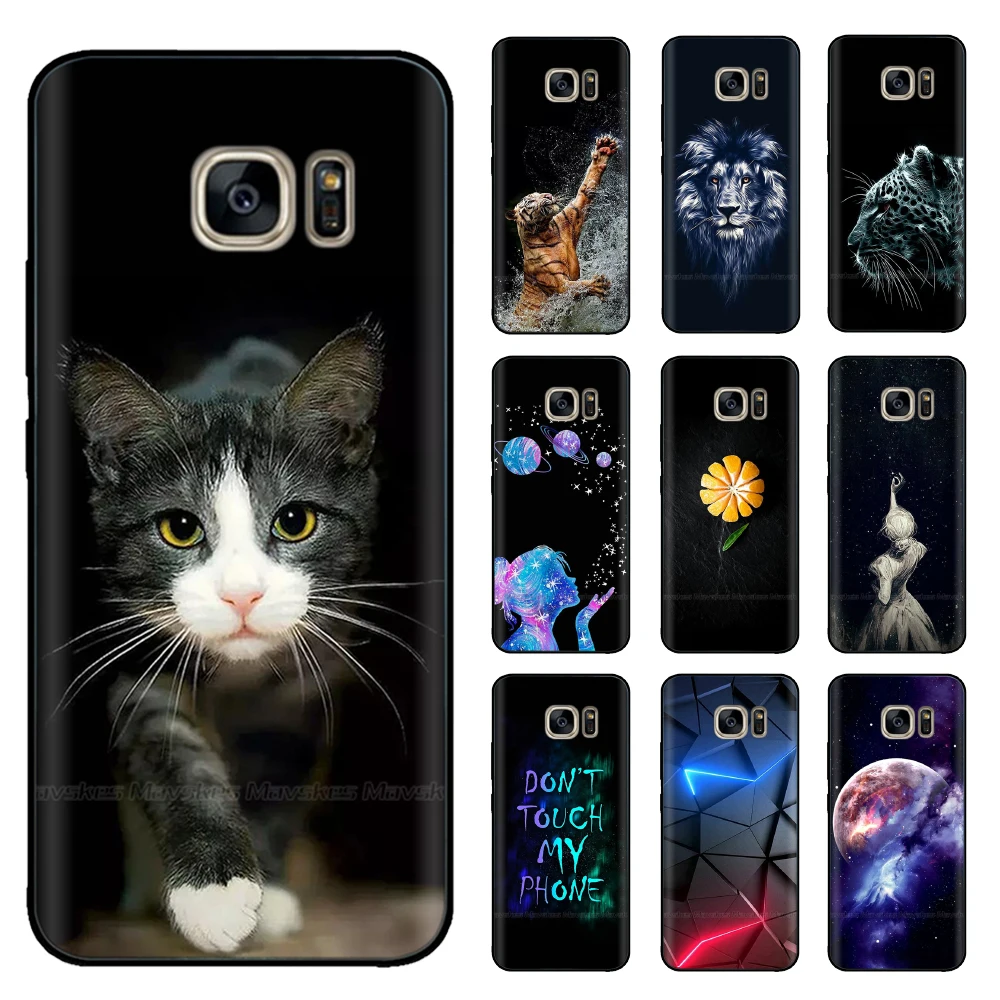 Custodia Per Telefono Per Samsung Galaxy S7 Edge Case Cover Posteriore Antiurto In Silicone Morbido Per Custodie Samsung Galaxy S6 S7 Edge Plus S7Edge