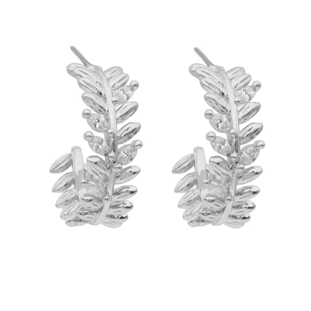 85592-a28a49.jpeg Boucles d'oreilles coréennes couleur or Double chaîne, Piercing d'oreille pour femmes, style Boho, Zircon fin, bijoux à la mode